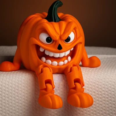 Bí Ngô Khớp Nối - Bạn Thân Dễ Thương Dẻo Quẹo Mùa Halloween