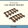 Đường Ray Tàu Tỉ Lệ 1:35 Cho Diorama - Thumbnail 1