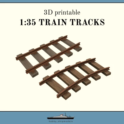 Đường Ray Tàu Tỉ Lệ 1:35 Cho Diorama