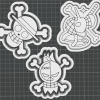 Khuôn Cắt Bánh Quy & Dấu Jolly Roger One Piece - Thumbnail 2