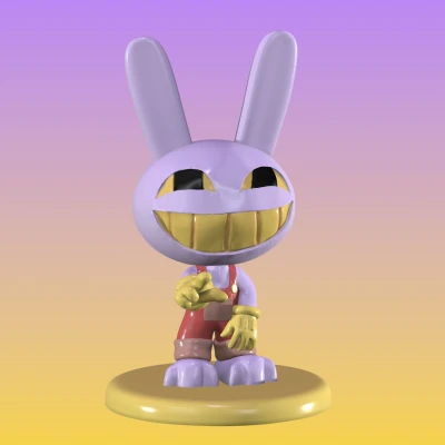 Jax từ The Amazing Digital Circus phiên bản 3D