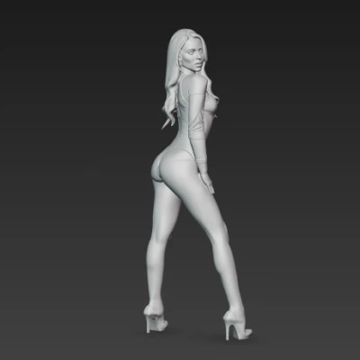 Cyber Woman Pose STL - Mô hình Nữ Tương Lai In 3D