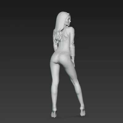 Cyber Woman Pose STL - Mô hình Nữ Tương Lai In 3D