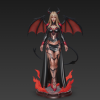 Nữ Hoàng Quỷ - Mô Hình Succubus Fantasy In 3D Có Cánh và Lửa - Thumbnail 2