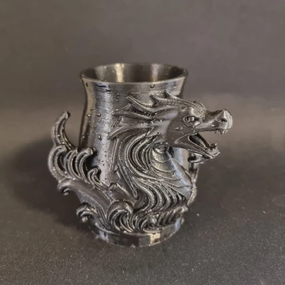 Bình Rồng Đen Tinh Xảo