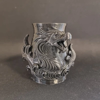 Bình Rồng Đen Tinh Xảo