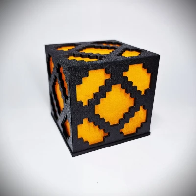 Đèn Redstone Minecraft - Đèn Tealight Bambu (không cần keo)
