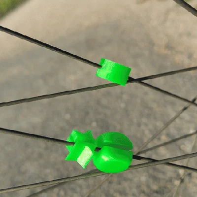 Kẹp Nan Hoa Xe Đạp Cho Bé - Tim, Xúc Xắc, Sao & Vòng - Dễ In