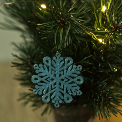 Móc Trang Trí Cây Thông Noel Hình Bông Tuyết