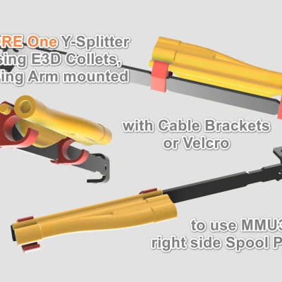 Bộ chia Y Core One MMU3 dùng đầu nối E3D V6 gắn Cánh tay xoay