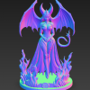 Nữ Hoàng Địa Ngục - Mô Hình Demon Girl Fantasy Tăm Tối In 3D - Thumbnail 4