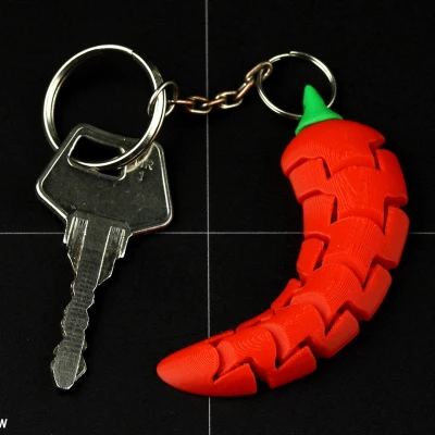 Móc khóa Ớt Chuông dẻo