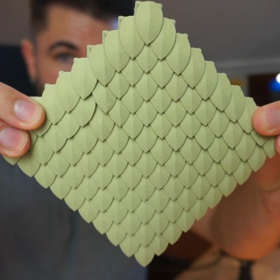 Vảy Rồng Lưới Mềm Linh Hoạt | Quy trình thiết kế đầy đủ (Fusion 360)