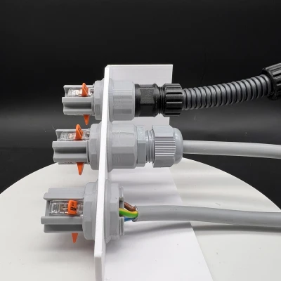 Đế Nối Xuyên Tường Cho Connector WAGO