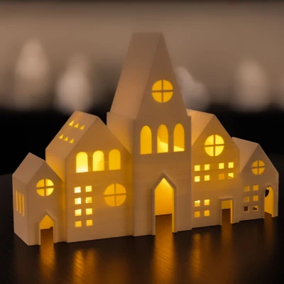 Nhà Giáng Sinh Đèn Tealight 2