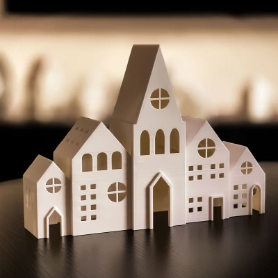 Nhà Giáng Sinh Đèn Tealight 2