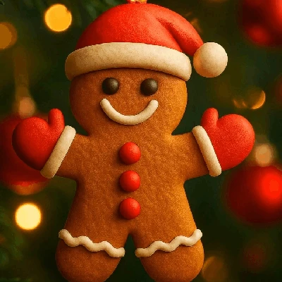 Mô hình Bánh Gừng Chúc Mừng Giáng Sinh Độc Đáo