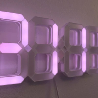 Thêm một chiếc đồng hồ kỹ thuật số LED với đèn LED WS2812B...