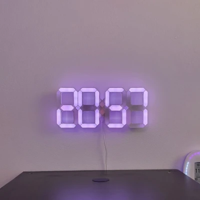 Thêm một chiếc đồng hồ kỹ thuật số LED với đèn LED WS2812B...