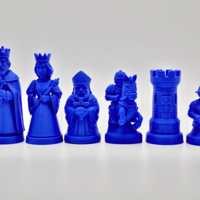 Bộ cờ vua Người Ai Cập đấu với Người Châu Âu