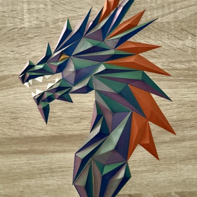 Rồng Pha Lê Treo Tường 3D