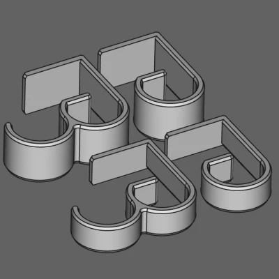 Kẹp Quản Lý Dây Cáp Bàn - Tương Thích Ikea - 34mm