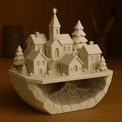 Mô Hình Làng Mùa Đông