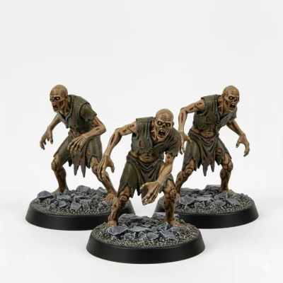 Mô Hình Mini D&D: Bộ Zombie