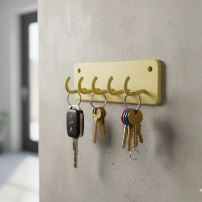 Kệ Treo Chìa Khóa Tối Giản – Phiên Bản 3 & 5 Móc