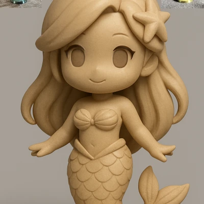 Mô hình Nàng Tiên Cá Chibi