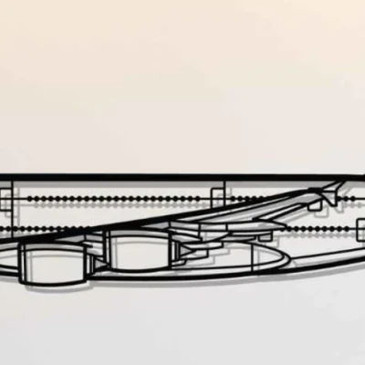 Trang Trí Tường Máy Bay Airbus A380-800