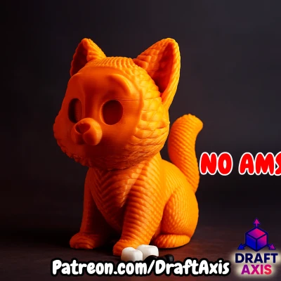 Mèo Con Dễ Thương Đan Len - Không Cần AMS