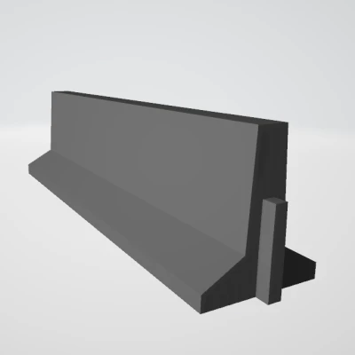 Khuôn rào chắn giao thông tỉ lệ 1:35 in được - cho diorama (chỉnh sửa)