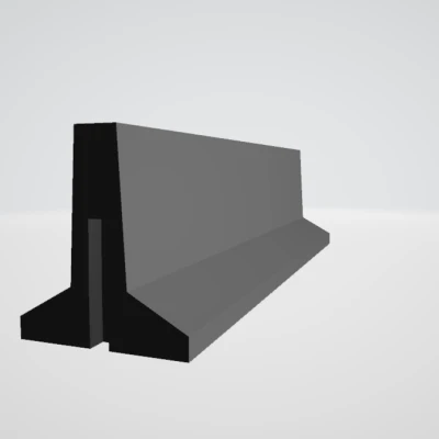 Khuôn rào chắn giao thông tỉ lệ 1:35 in được - cho diorama (chỉnh sửa)