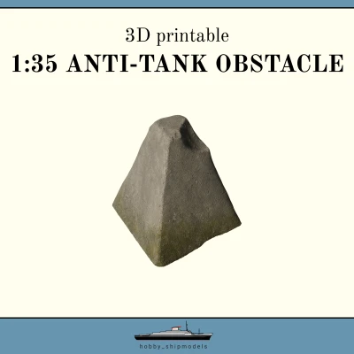 Khuôn và chướng ngại vật chống tăng 1:35 dùng để đổ xi măng