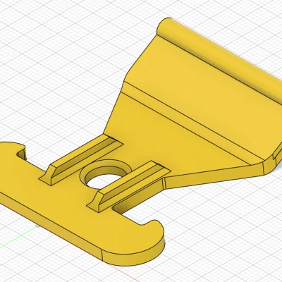 Móc cắm trại (uốn cong và kéo dài) cho thanh ray (Haken für Kederleiste)