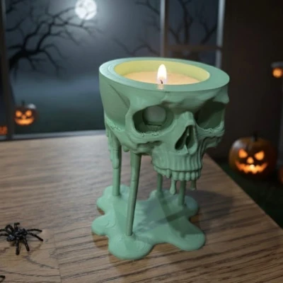 Nến Đầu Lâu Tan Chảy