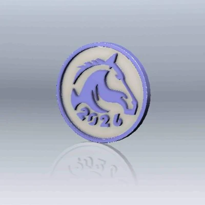 Tiền Xu May Mắn 2026 Hình Ngựa