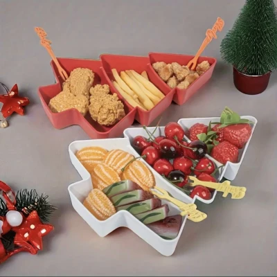 Tô/Khay Hình Cây Thông Noel