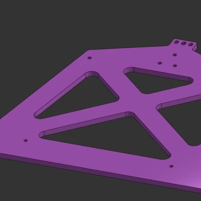 Khung ray đỡ bàn in Anycubic Kobra S1 (cắt laser)