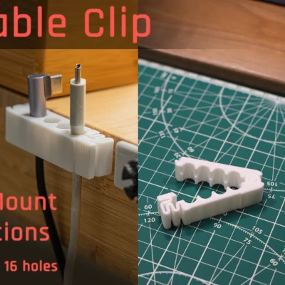 Kẹp cáp khóa chắc chắn, Giá đỡ cáp bàn đa năng