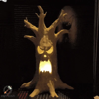 Thân Cây Ma Ám – Trang Trí Halloween In 3D