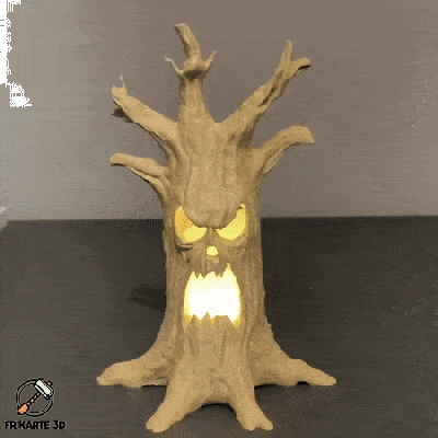 Thân Cây Ma Ám – Trang Trí Halloween In 3D