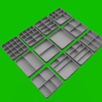 Hộp dụng cụ MEGA với 12 khay bổ sung