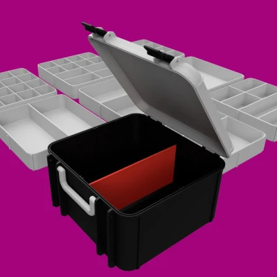 Hộp Đựng Đồ Nghề BIG kèm 12 Khay Tùy Chỉnh