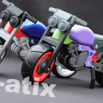 Xe Mô Tô Stunt "Nude" Tỉ Lệ 1:10