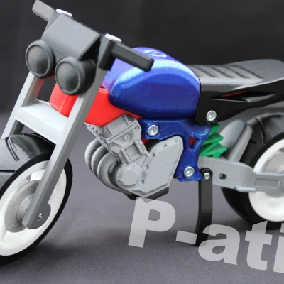 Xe Mô Tô Stunt "Nude" Tỉ Lệ 1:10