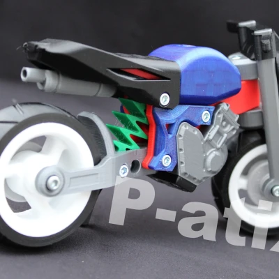 Xe Mô Tô Stunt "Nude" Tỉ Lệ 1:10