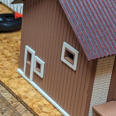 Nhà kho gỗ HO tỉ lệ 1:87