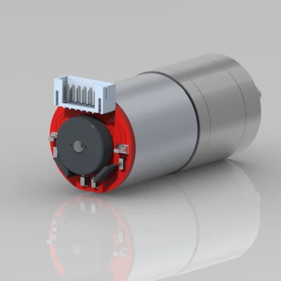 Động cơ Giảm tốc ga25-370 Có Encoder File STEP + STL